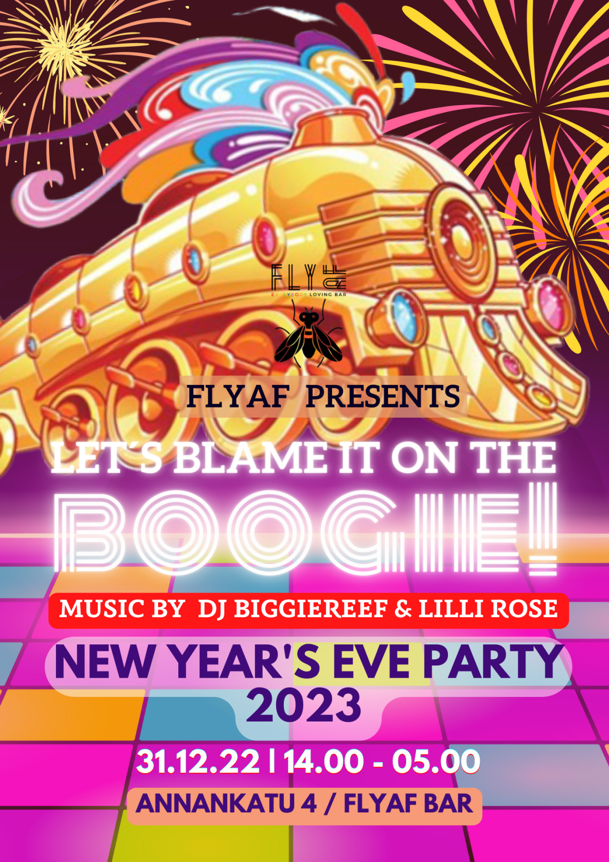 FlyAF Bar new years eve