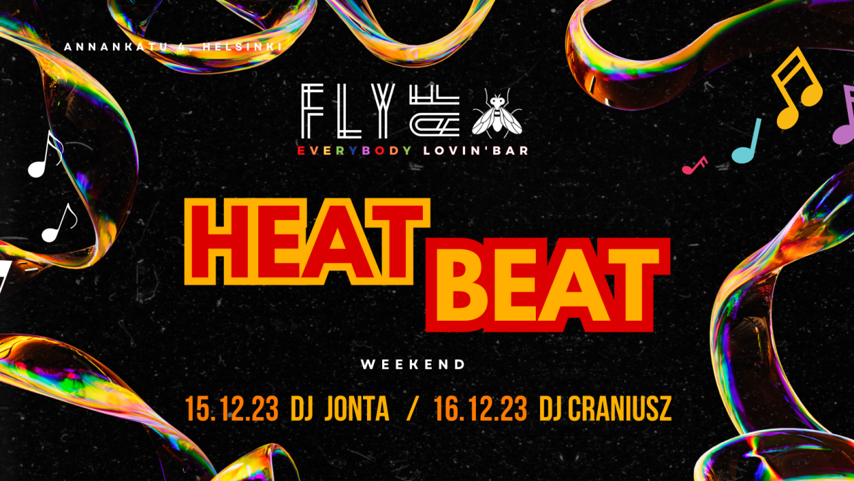 flyaf bar weekend party the heat beat 15.12.23 - 16.12.23